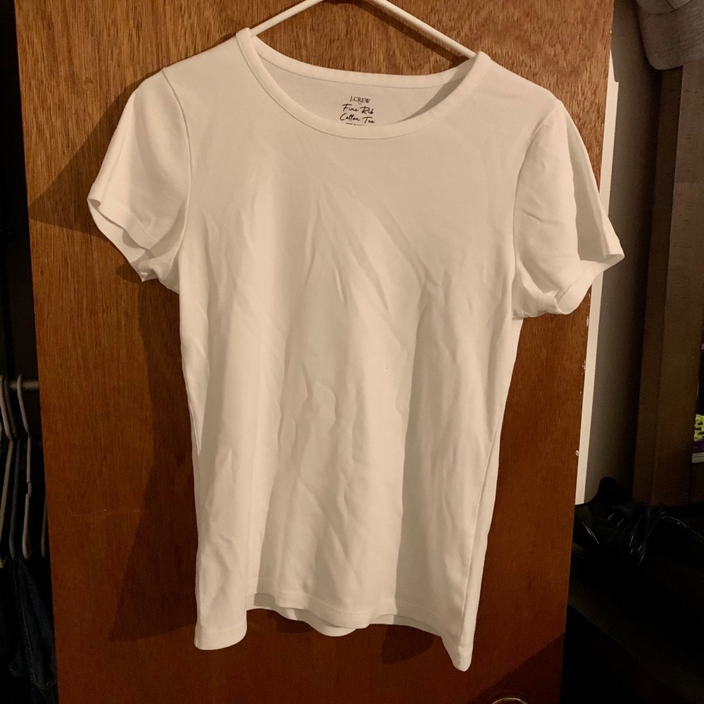 White Size L J Crew Tshirt